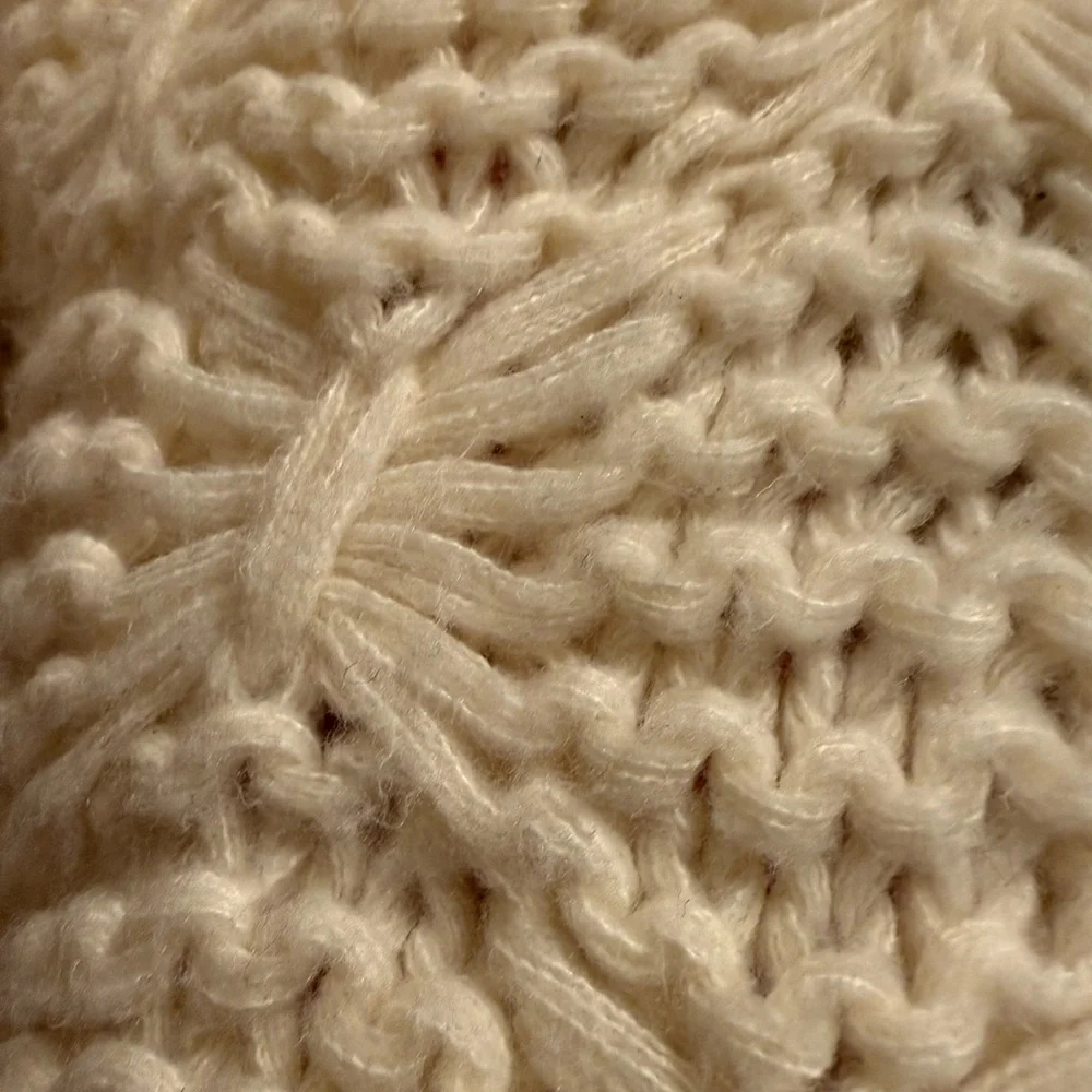 Zara Cream Cable Knit Turtleneck Sweater - Picture 5 of 5